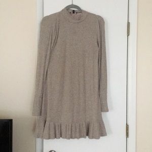 Long sleeve sweater dress—thin and breathable